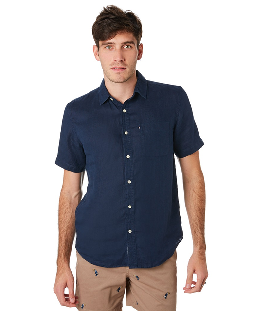 The Academy Brand Hampton S/S Linen Shirt