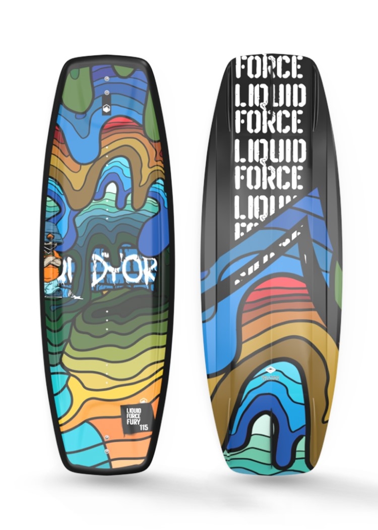Liquid Force 2024 Fury Kids Wakeboard WakeBoards LIQUID FORCE SUM24