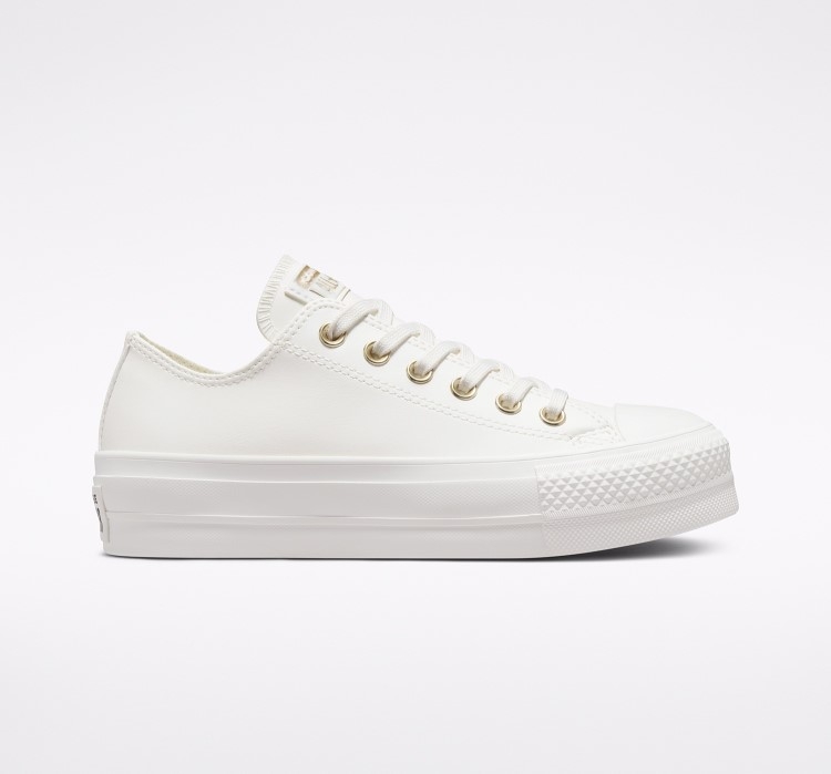 Converse white rose clearance gold leather