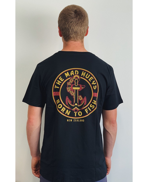 The Mad Hueys Born to Fish Tee