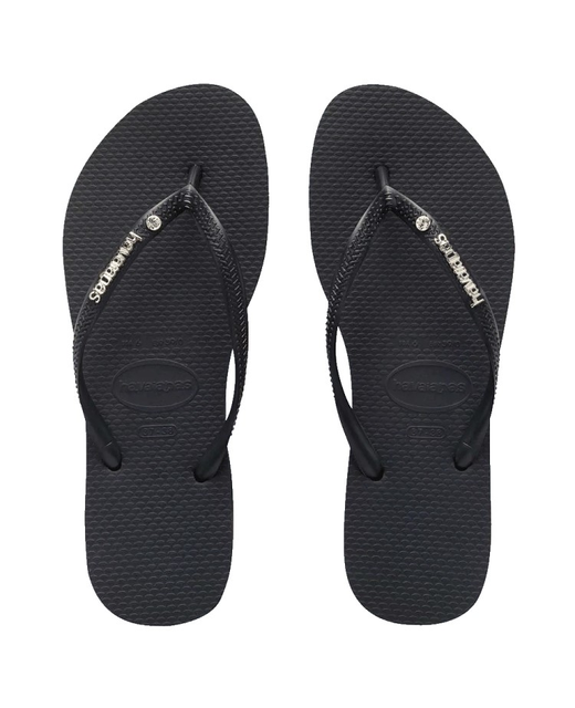 Havaianas Slim Metal Logo Crystal