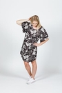 Home-Lee  Frill Sleeve Dress