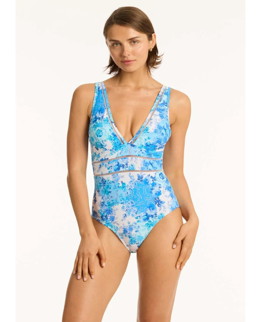 Sea Level Daisyfield Spliced One Piece