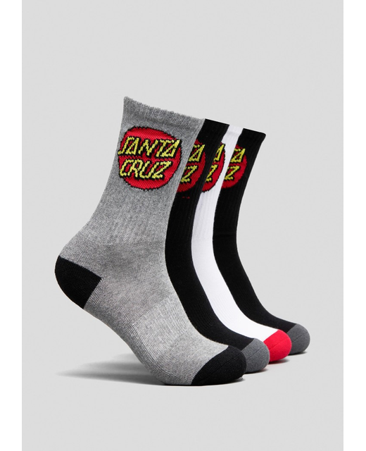 Santa Cruz Classic Dot Socks 4 Pack