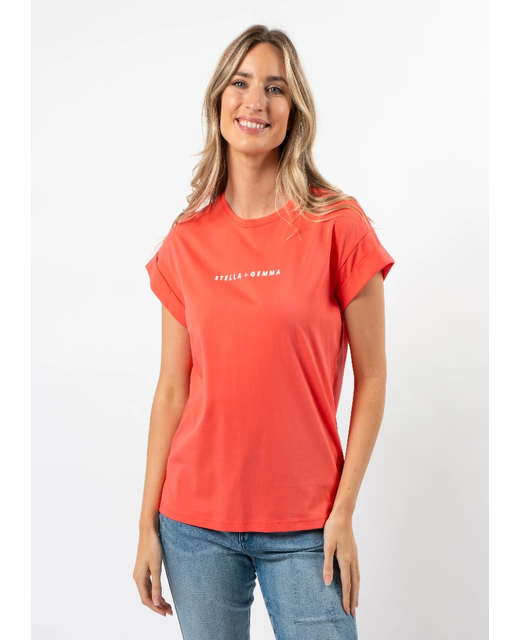 Stella+Gemma Cuff Sleeve Logo Tee 