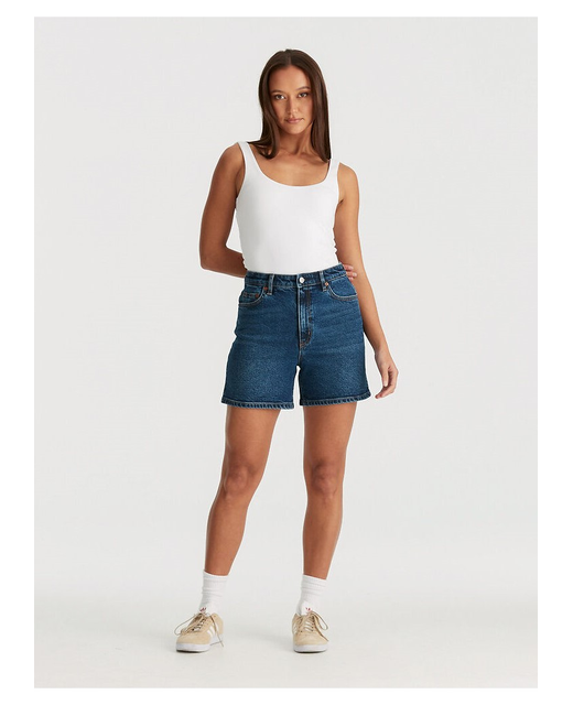 Riders Mid Straight Denim Short 