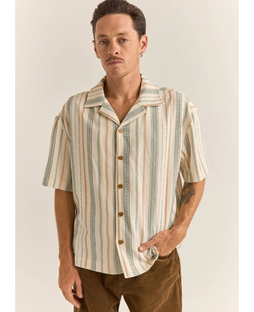 Rhythm Vacation Stripe SS Shirt