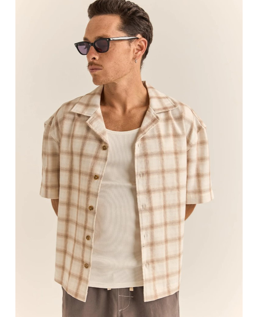 Rhythm Relaxed Check SS Shirt