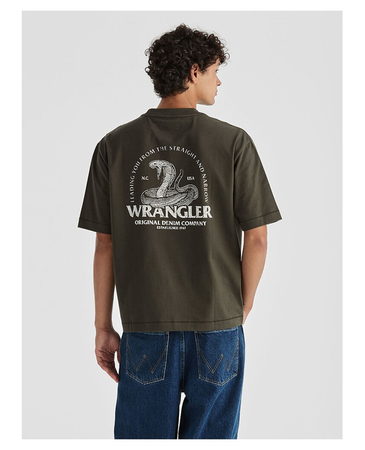 Wrangler Snake Stack Boxcar Tee
