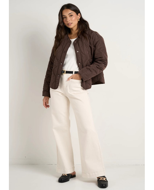 Stories Be Told Apex Collarless Puffer Jacket