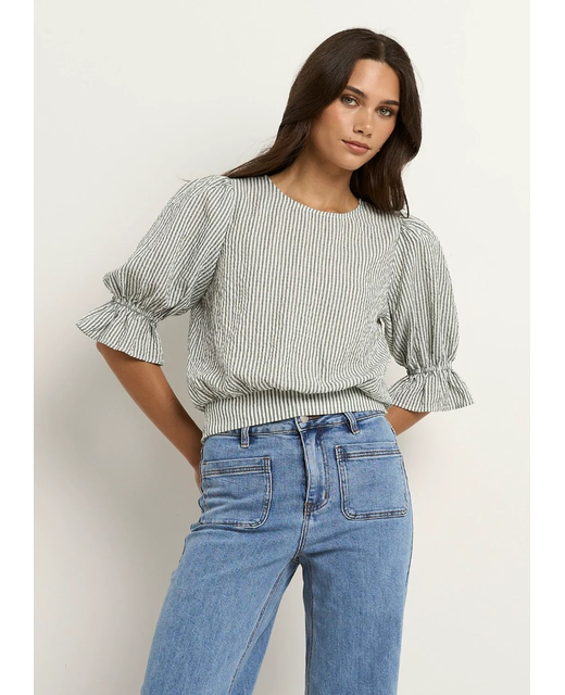 Ivy + Jack Lovely Shirred Back Top