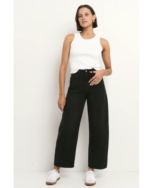 Among The Brave Varsity  Barrel Jeans