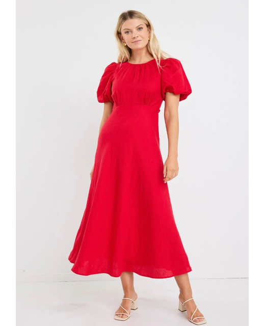 Stories Be Told Stage Puff Sleeve Maxi Dress