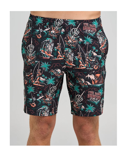 The Mad Hueys She'll Be Right 18" Swim Volley Shorts