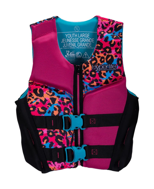 HYPERLITE 2026 Youth Girls Neoprene pfd3 Life Jacket