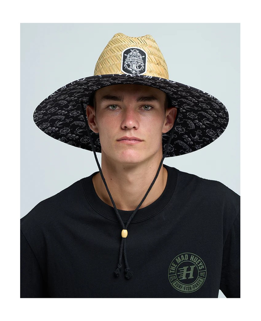 The Mad Hueys Triple Anchor Straw Hat