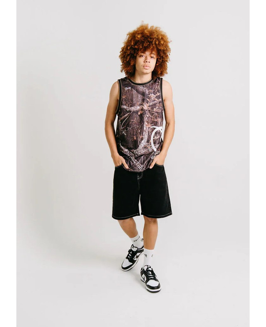 Crate Side Script Basketball Singlet