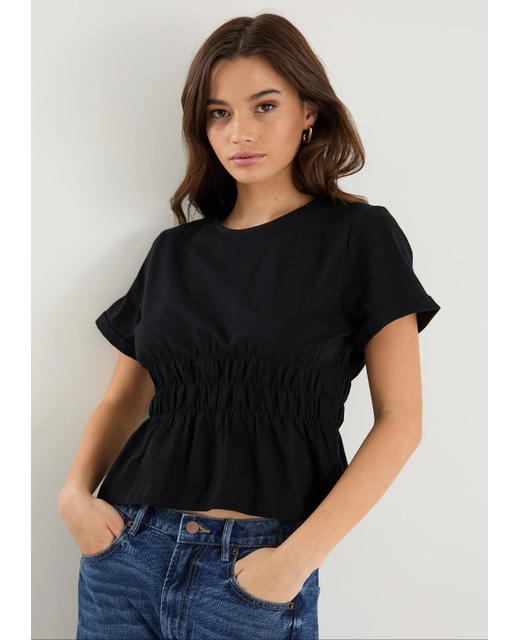 Among The Brave Svelte Shirred Detail Tee