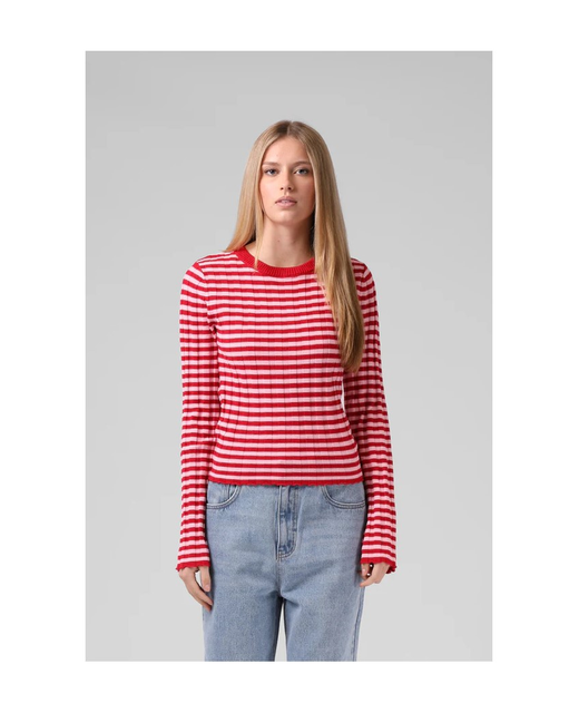 RPM Stripe Knitted Long Slevee