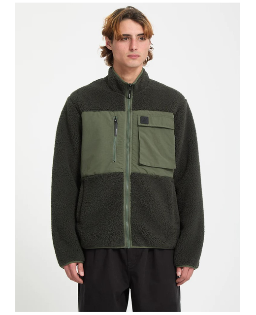 Volcom Rib Storm Stone Fleece Zip Jacket