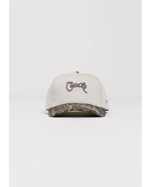 Crate Scripted Tree Camo Peak Snapback