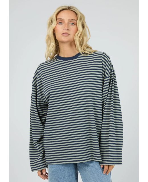 All About Eve Paloma Long Sleeve Stripe Tee 