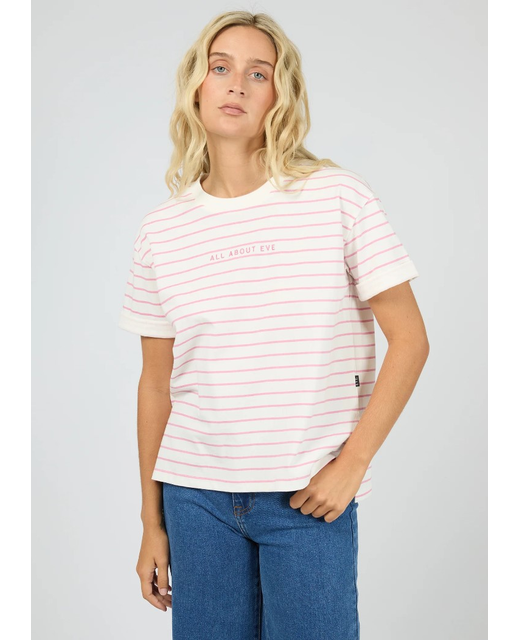 All About Eve Eve Washed Stripe Tee