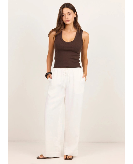 ReUnion Wellness Wide Leg Linen Pant