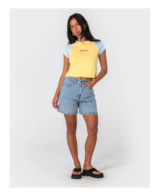 Rusty Cyprus High Denim Short
