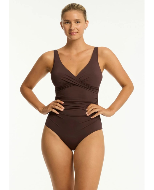 Sea Level Essentials Cross Front Multifit Suit