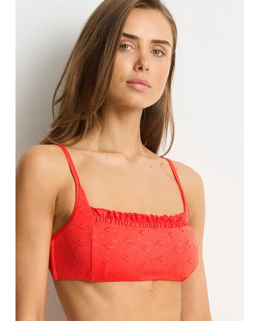 Sea Level Celestia Frill Square Neck Top