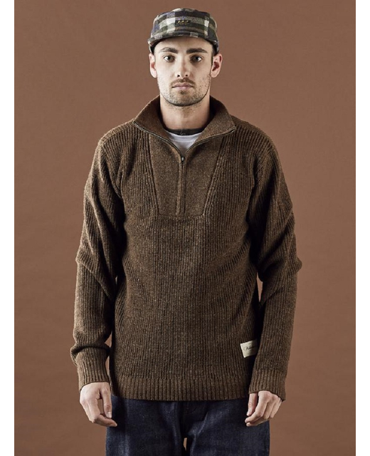 Just Another Fisherman Deep Sea Zip Knit