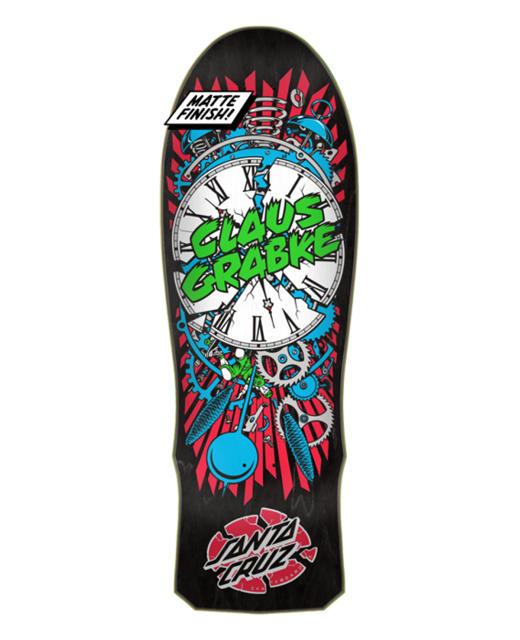 Santa Cruz Grabke Exploding Clock Reissue Deck 10"