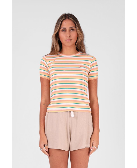 RPM Striped Ribbed Tee 