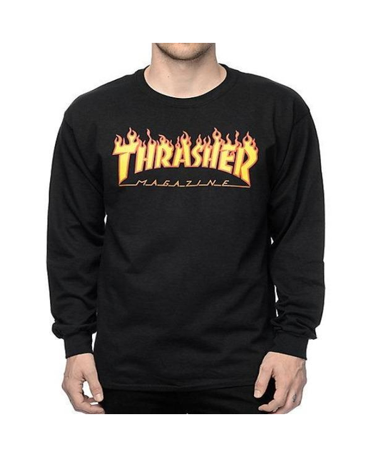 Thrasher Flame  L/S Tee