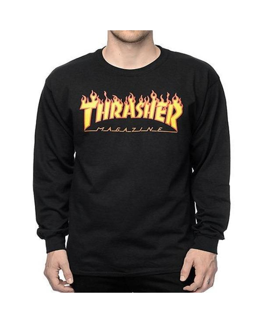 Thrasher Flame  L/S Tee